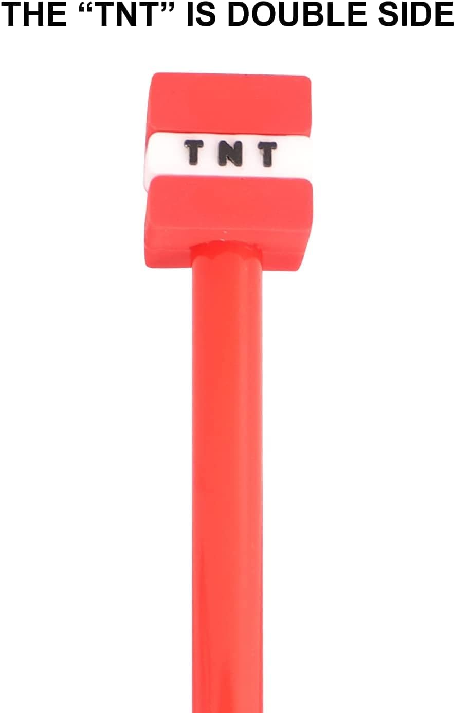 24 Pcs Pixel Miner Themed Gel Pens Party Favors
