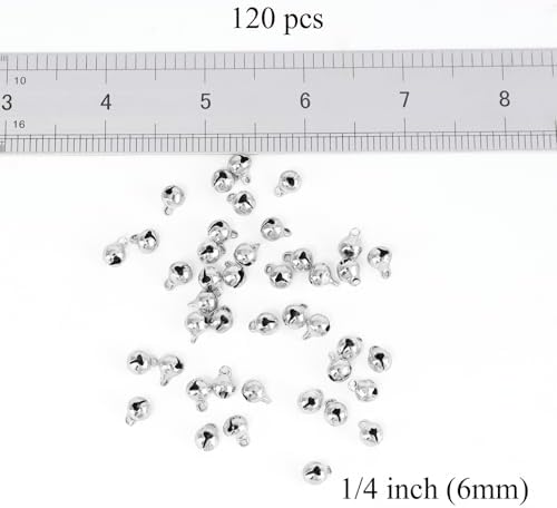 14 Inch Silver Jingle Bells 120 Pcs Craft Decorations