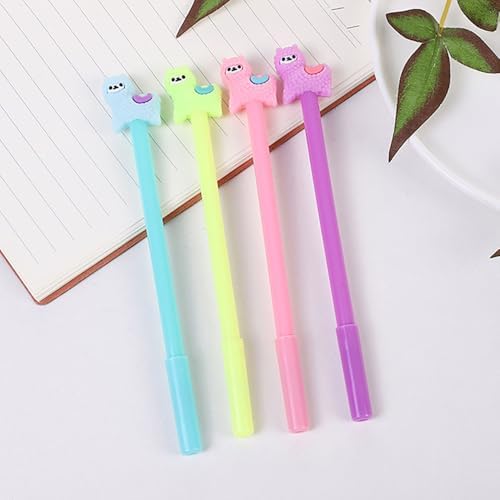 YYaaloa 28pcs Alpaca Shaped Gel Ink Pens 05mm Black