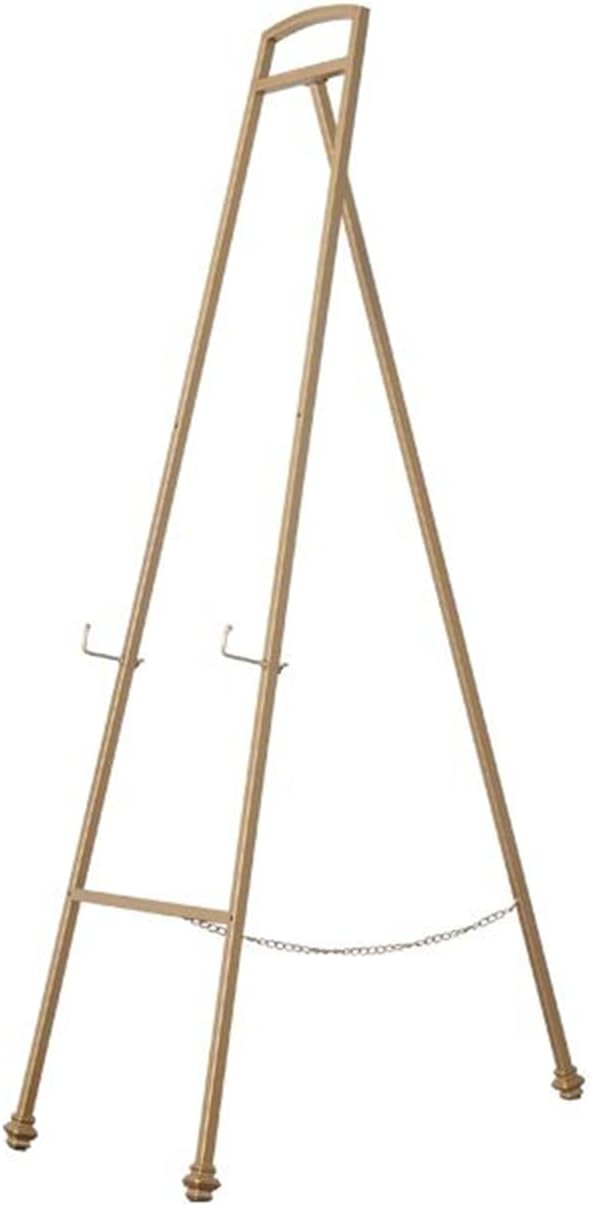 Gold Metal Art Easel Stand for Painting and Display