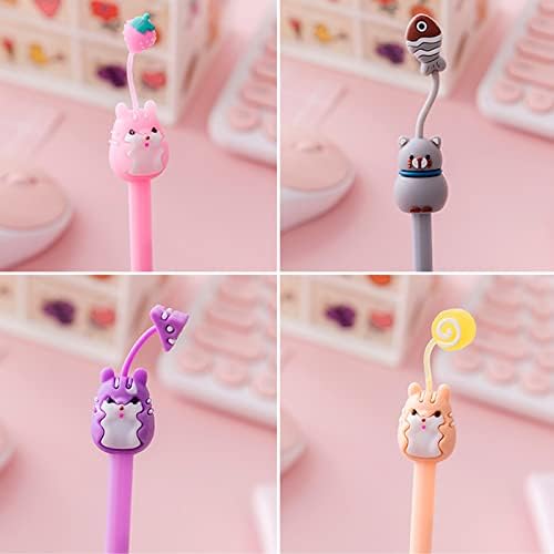 COMAIK 16 Pcs Cartoon Animal Gel Ink Pens for Kids