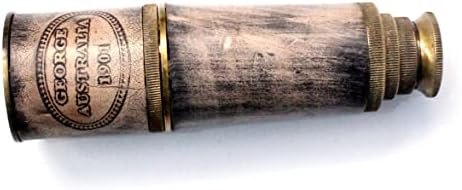 Single Barrel Brass Monocular for Bird Watching and Traveling