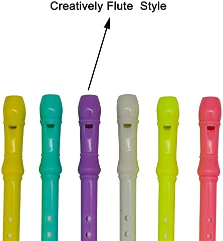 Maydahui 30 PCS Flute Shape Rollerball Pens with Gel Ink