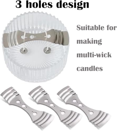 20pcs Metal Candle Wick Holder Stainless Steel for Candle Making