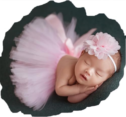 Ylsteed Newborn Girls Photo Prop Tutu Skirt Light Pink