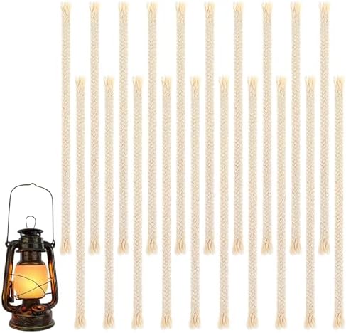 20 PCS Cotton Oil Lamp Wicks for Kerosene Lanterns and Oil Candles