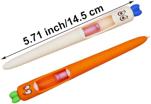 Maydahui 8 Pcs Funny Screaming Carrot Gel Pens