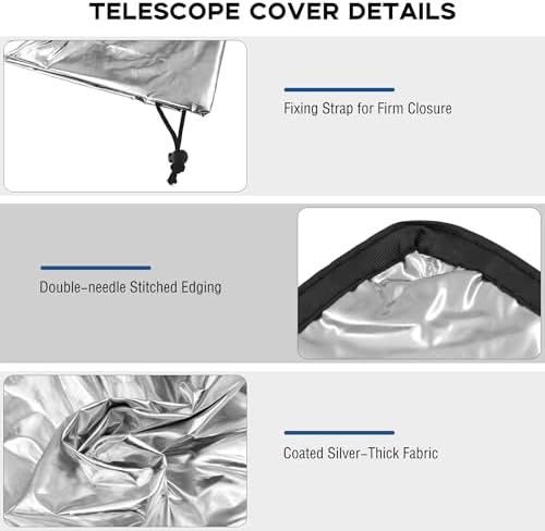 Telescope Cover with Adjustable Drawstring - 376 Inch Diameter