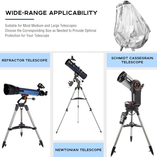 Telescope Cover with Adjustable Drawstring - 376 Inch Diameter