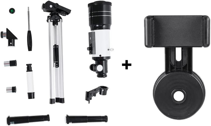 70mm Aperture Refractor Telescope with Smartphone Adapter for Kids and Adults