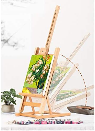 Portable Beech Wood Easel with Adjustable Height