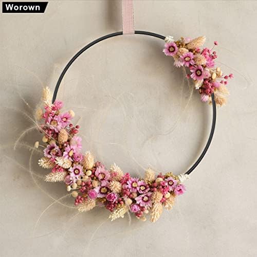 Worown 6 Pack 10 Inch Black Metal Hoops for Crafts