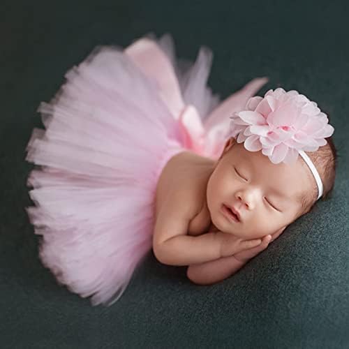 Ylsteed Newborn Girls Photo Prop Tutu Skirt Light Pink
