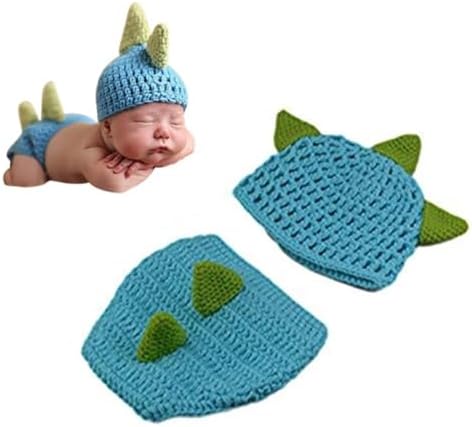 LERORO Newborn Baby Dinosaur Posing Prop Set