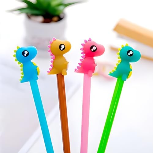12Pcs Bulk Cute Dinosaur Gel Ink Pens for Kids and Adults