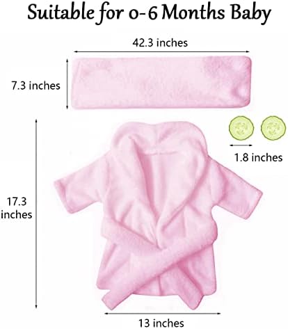 Soft MG House Baby Bathrobe Photography Set