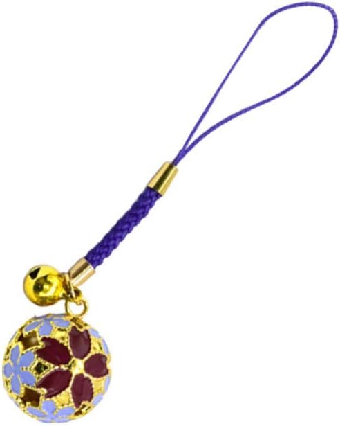 EXCEART Japanese Cherry Blossom Decorative Bells for Jewelry Making