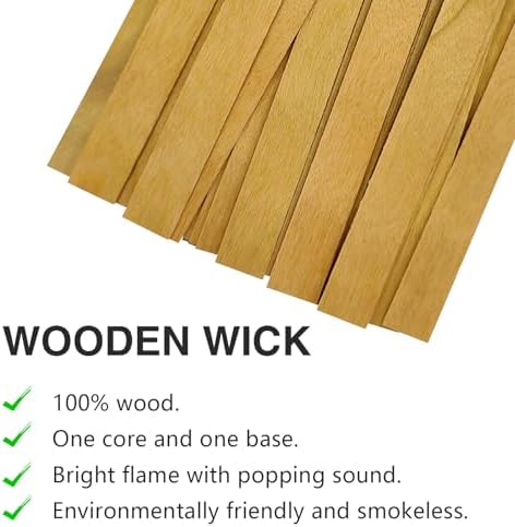 301Pcs Wood Wicks for Candle Making DIY Set