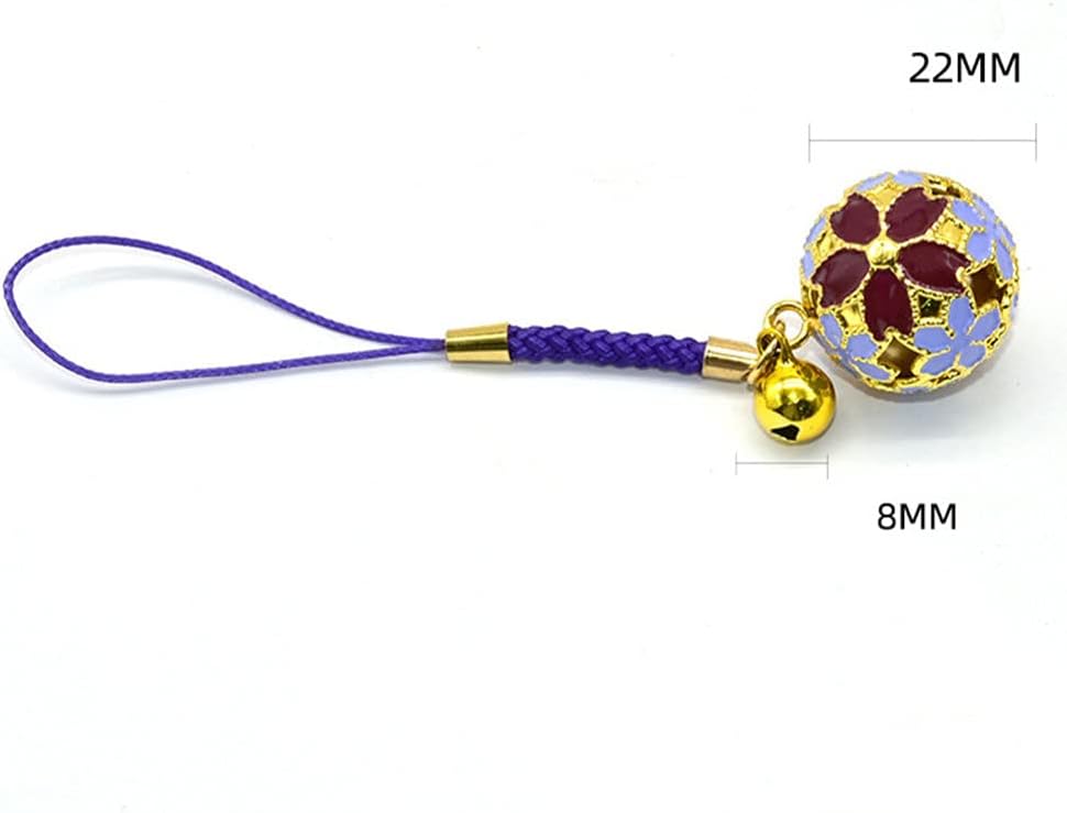 EXCEART Japanese Cherry Blossom Decorative Bells for Jewelry Making