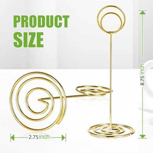 24 Pack 875 Inch Table Number Holders Gold