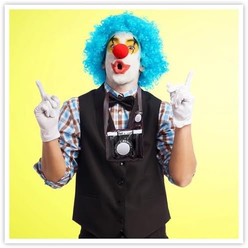 Inflatable Clown Camera Prop Black Silver