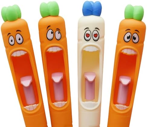 Maydahui 8 Pcs Funny Screaming Carrot Gel Pens
