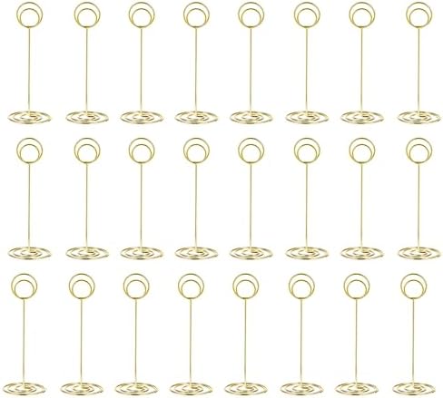 24 Pack 875 Inch Table Number Holders Gold