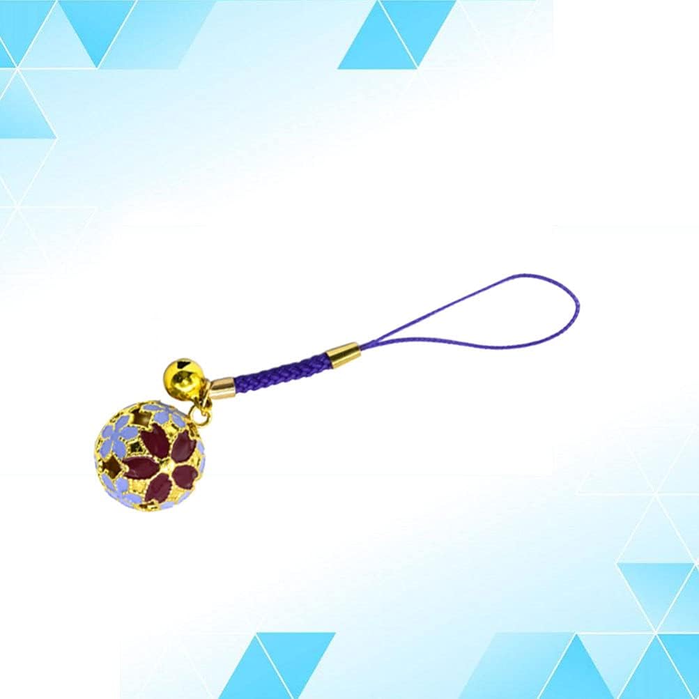 EXCEART Japanese Cherry Blossom Decorative Bells for Jewelry Making