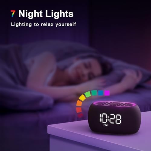 ANJANK Alarm Clock with FM Radio and Bluetooth Speaker