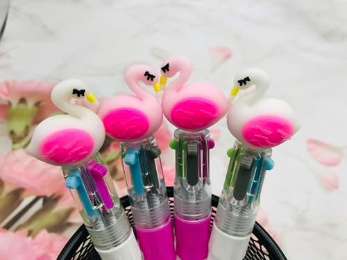 12Pcs Multicolor Flamingo Pen Set for Kids