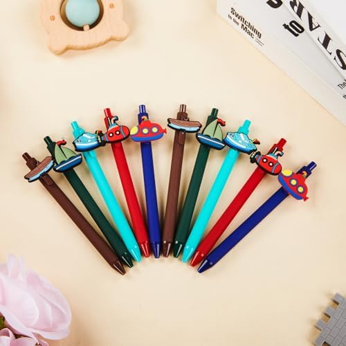 10 Pcs Ship Theme Ballpoint Pens for Kids and Office Use