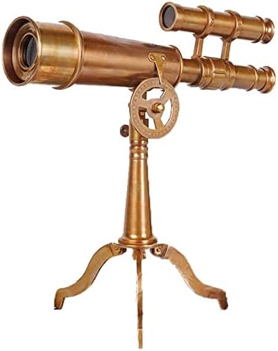 Retro Brass Telescope Ornament for Home Decor