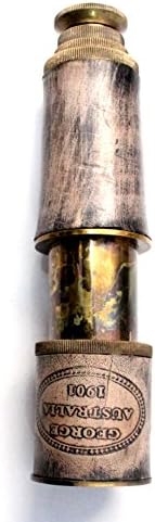 Single Barrel Brass Monocular for Bird Watching and Traveling
