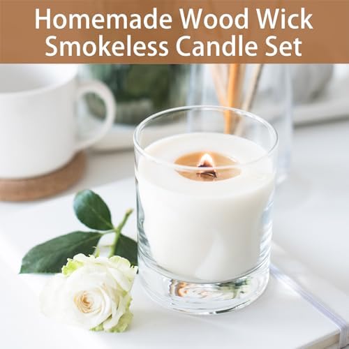 301Pcs Wood Wicks for Candle Making DIY Set