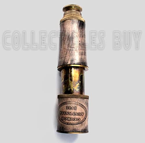 Single Barrel Brass Monocular for Bird Watching and Traveling