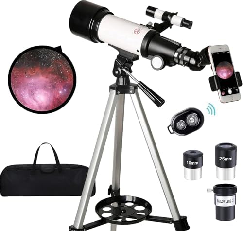 FASHIONARI 70mm Telescope with Wireless Remote for Kids and Beginners