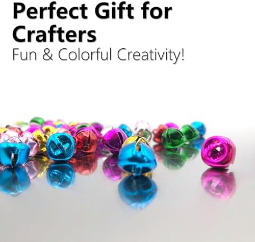 80PCS Jingle Bells for Crafts and Decor
