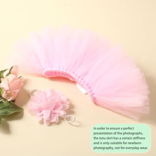 Ylsteed Newborn Girls Photo Prop Tutu Skirt Light Pink