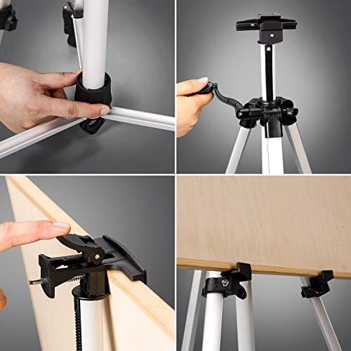 Adjustable Retractable Aluminum Easel for Art and Display