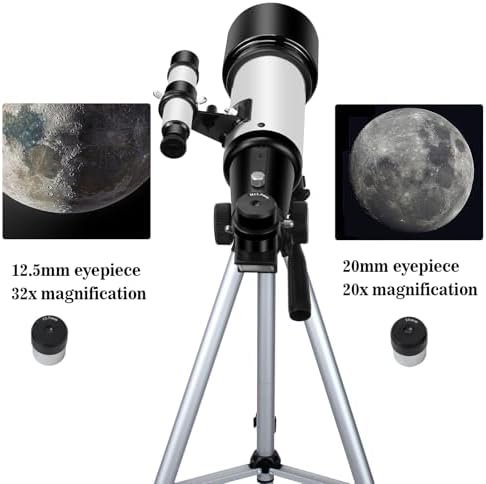 EACONN 70mm Refractor Telescope for Kids and Adults