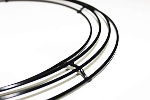 KBHOME 2 Pieces 14 Inch Metal Wire Wreath Frame Dark Green