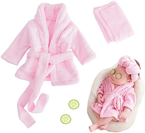 Soft MG House Baby Bathrobe Photography Set