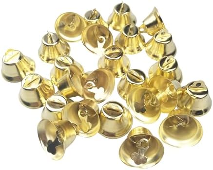 60PCS 1 Inch Gold Bells for Crafts and Decor