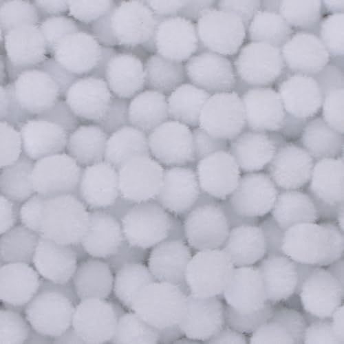 RAINFLOW Pure White Pom Poms 800 Pcs 12 Inch Set