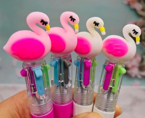 12Pcs Multicolor Flamingo Pen Set for Kids
