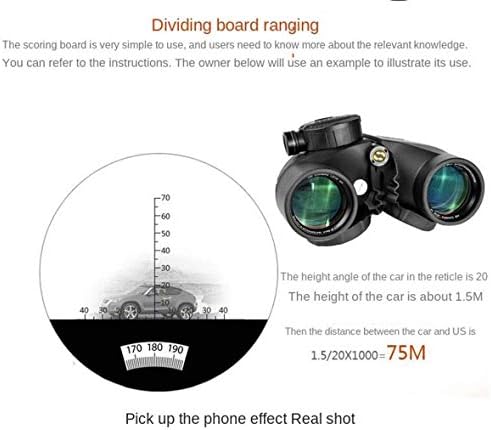 7X5010X50 Marine Binoculars with Rangefinder and Compass