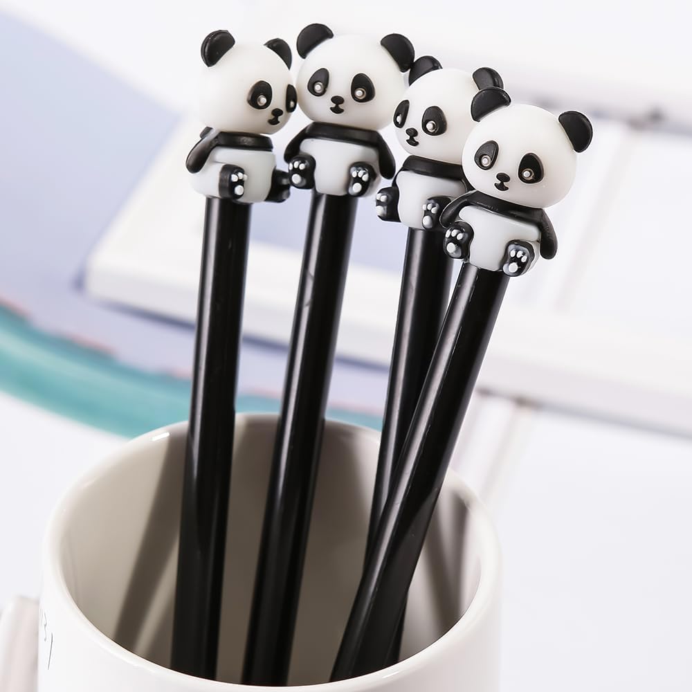 12Pcs Cute Panda Gel Pens for Kids and Adults