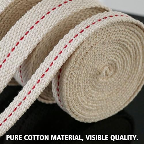 39 Feet Oil Lamp Wicks 6 Rolls Includes 3 Sizes