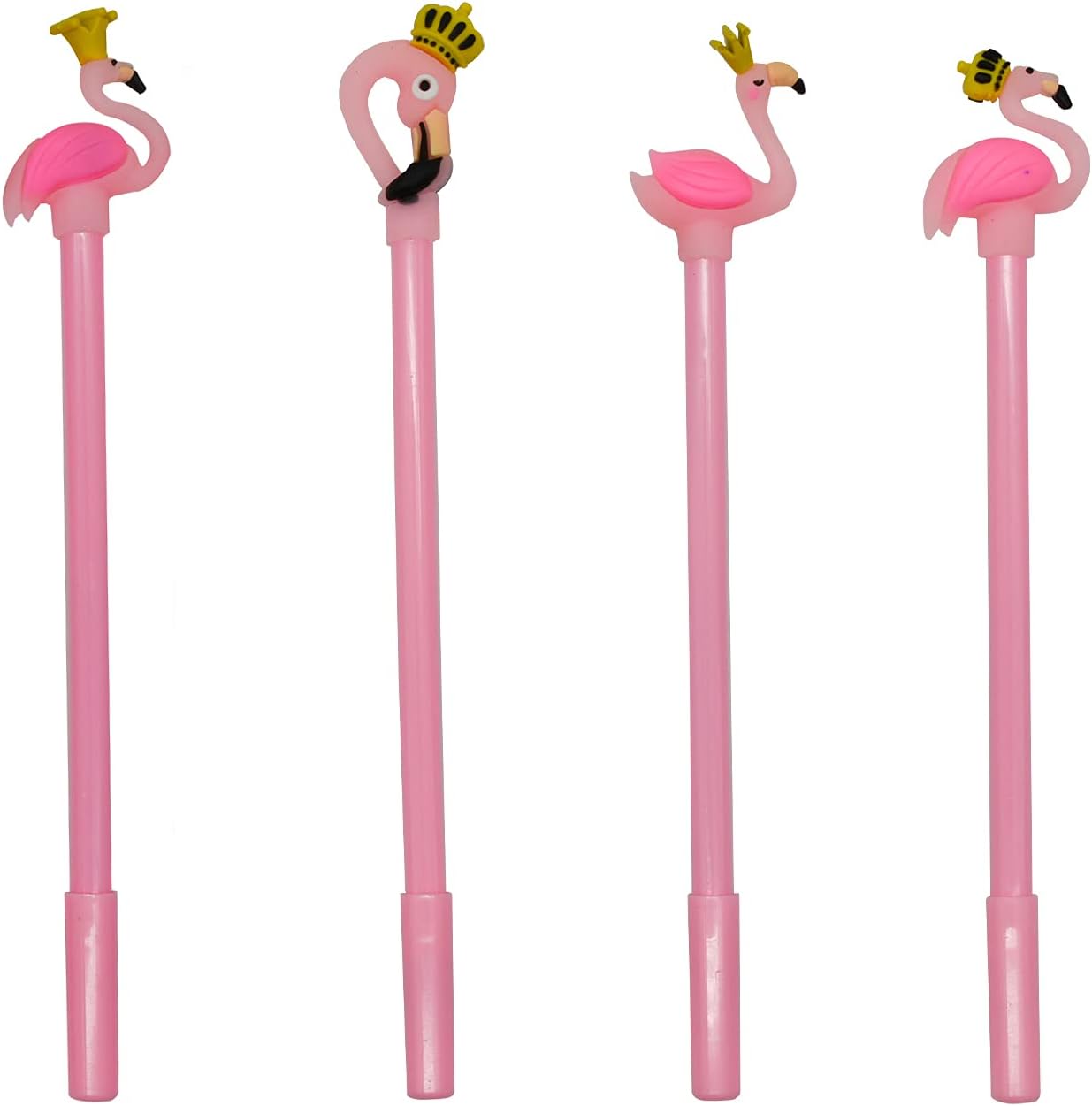 Maydahui 12 Pcs Flamingo Gel Pen Cute Cartoon Design