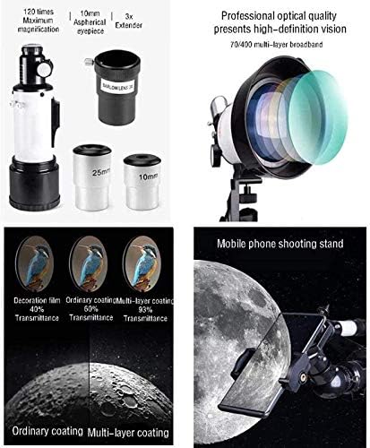 Kids Astronomy Telescope with 70mm Aperture and 400mm AZ Mount